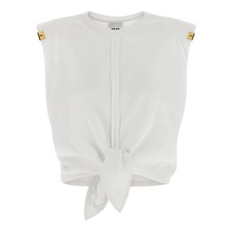 Elisabetta Franchi Dames, Tops, Wit, Maat: XS Jersey