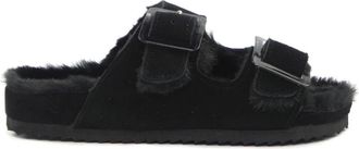 Colors Of California Furbio Sabot - Dames - Sandalen - Zwart - 36 EU - Polyester - Schoenen