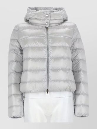 Herno hooded quilted long coat womens outerwear