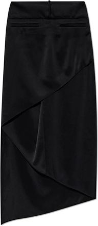 Courrèges Rokken, Dames, Zwart, XS, Satijn, Satijnen Rok