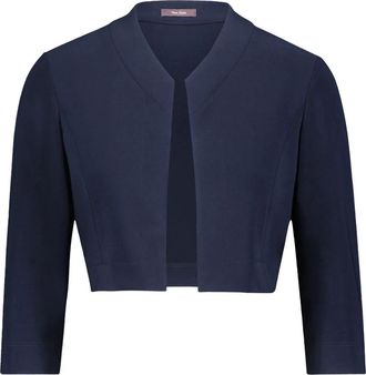 Vera Mont Veelzijdige Jersey Bolero Jas - Dames - Zomerjassen - Blauw - S - Jassen