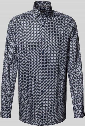 Olymp Regular Fit Business-Hemd aus reiner Baumwolle in Marine, Größe 40