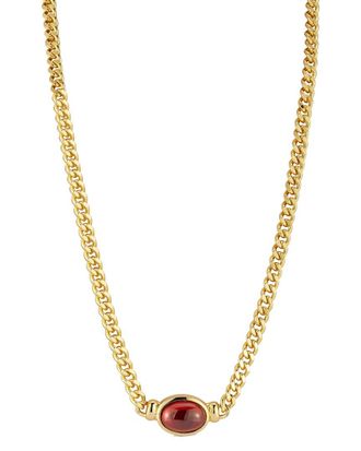 Chloe and Madison Chloe And Madison Jewelry 18K Plated Cz Pendant Necklace