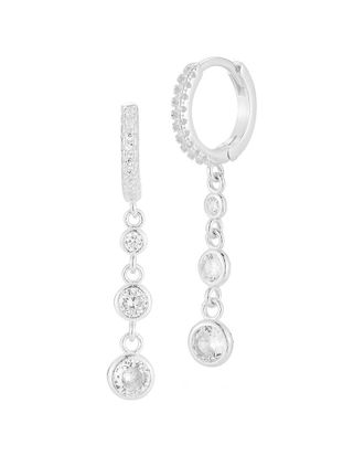 Sphera Milano Silver Cz Drop Earrings