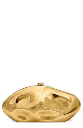 Cult Gaia The Caldera Acrylic Clutch in Shiny Gold at Nordstrom