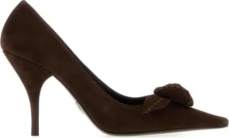 Prada Dark Brown Decollete Pumps