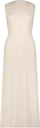 Lela Rose Pointelle Knit Scallop Edge Dress in Cream at Nordstrom, Size X-Small