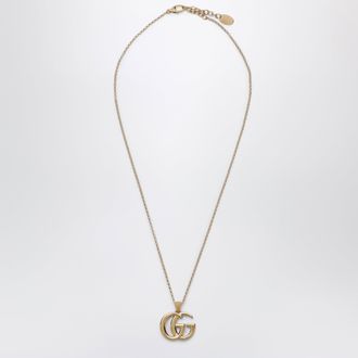 Gucci Collana GG Marmont con pendente Doppia G dorata