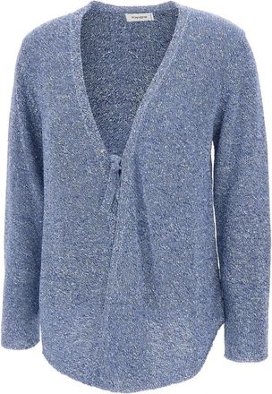 KANGRA Cardigan met pailletten - Dames - Vesten - Blauw - L - Pailletten - Truien & Vesten