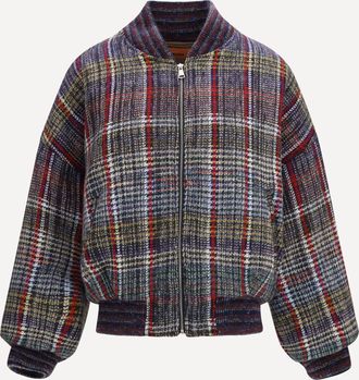 Missoni Caperdoni check wool Bomber Female M