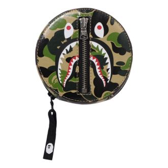 A Bathing Ape ABC Camo Shark Coin Case Green 1L80-190-012-GRN