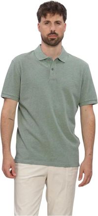 Profuomo Tops, Heren, Groen, 2Xl, Katoen, Polo SS Basis Pique