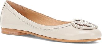 Frye Carson Logo Ballet Flat in Ivory at Nordstrom, Size 5.5