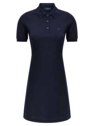 Courr&egrave;ges Blue Pique Polo Dress