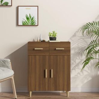 vidaXL Credenza Rovere Marrone 69,5x34x89 cm in Legno Multistrato - Vidaxl