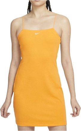 Nike (WMNS) Nike Sportswear Chill Knit Tight Mini-Rib Cami Dress Yellow FN4158-717