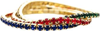 Rivka Friedman 18K Plated Cz Stackable Bracelet