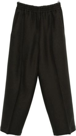 Ami Wollen Wijde Pijpen Broek - Heren - Sweatpants - Grijs - S - Wol - Broeken