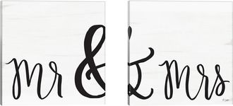 iCanvas Icanvas Mr. & Mrs. Canvas Set By Jaxn Blvd