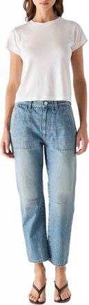 Amo Cate High Rise Cropped Jeans In Pulse