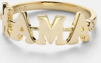 Yvonne L&eacute;on Yvonne L&eacute;on Mama 9kt gold ring with diamonds