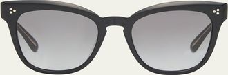 Oliver Peoples Beveled Acetate Butterfly Sunglasses