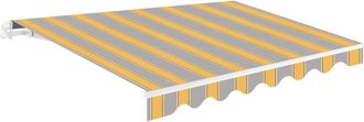 Wasabi Lona De Recambio Para Toldo Wasabi 4 X 2,5 M Gris/amarillo Poli&eacute;ster
