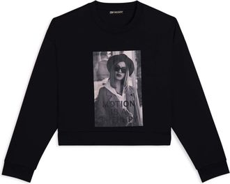 Freddy Felpa donna girocollo con stampa fotografica