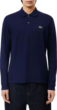 Lacoste Long-Sleeve Minimalist Polo Shirt