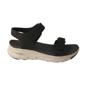 Skechers Schoenen, Dames, Zwart, 39 EU, Platte sandalen