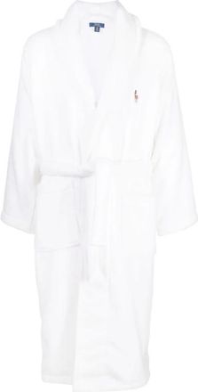 Polo Ralph Lauren Nachtkleding, Heren, Wit, L, Katoen, Katoenen badjas