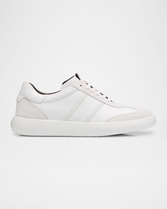 Brioni New Cassette Mixed Leather Sneakers