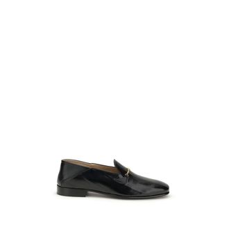 Valentino Garavani Black Calf Leather Bos Taurus Slip-On Mens Loafers