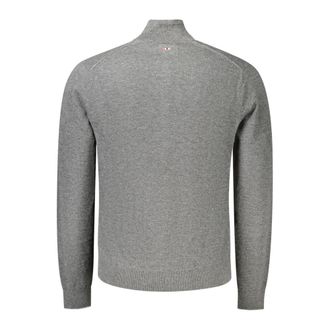 Napapijri Merino Wool Cardigan - Gray