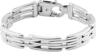 Pompeii3 Mens Cuff Link 14k Gold (80gram) or Platinum (129gram) 11mm Bracelet 8.5