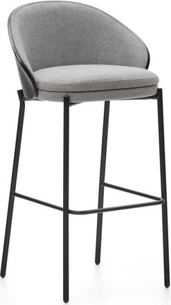 K Home Design Barstuhl Emmy - Schwarz/Grau