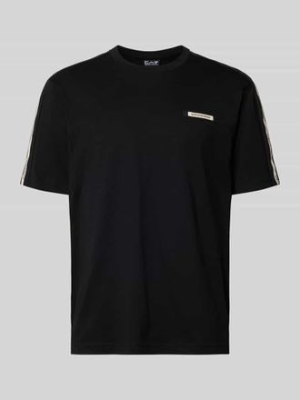 Emporio Armani Regular Fit T-Shirt mit Logo-Patch in Black, Gr&ouml;&szlig;e XXXL
