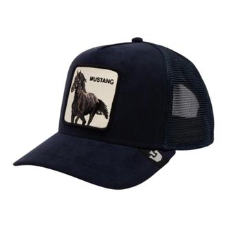 Goorin Brothers Hats & Caps, unisex, Blue, ONE SIZE, Suede Mustang Cotton Cap