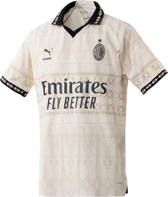 Puma x Pleasures x AC Milan 23/24 Authentic Player Version Jersey Beige Black 776066-02