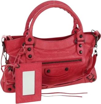 Balenciaga Pre-owned Handbags, female, Red, Size: ONE SIZE Pre-owned Vintage Hand Bag