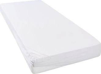 Leonique Spannbettlaken »Malia in Gr. 90x200, 140x200 oder 180x200 cm« aus Baumwolle, für Matratzen bis 30 cm Höhe, Bettlaken, Spannbetttuch