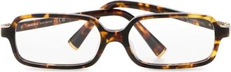 Miu Miu Eyewear Occhiali rettangolari - Marrone
