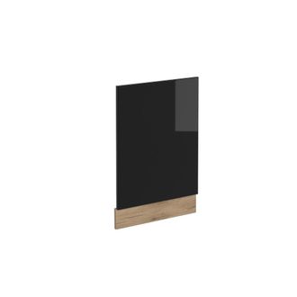 Vicco Panel Frontal R-line, Negro Brillo Intenso, 45 Cm Sin Encimera