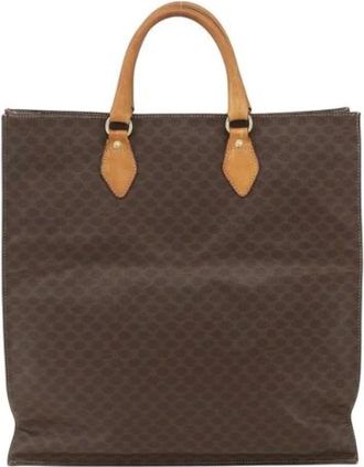Celine Pre-owned Tote Bags, female, Brown, Size: ONE SIZE Pre-owned Vintage Canvas Tote Bag