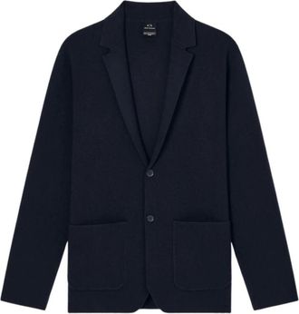 A|X Armani Exchange Blazer - Heren - Blazers - Blauw - S - Polyester - Jassen
