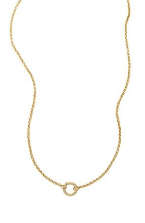 Made by Mary Rolo Charm Necklace with Link Lock in Gold Filled With Link Lock at Nordstrom