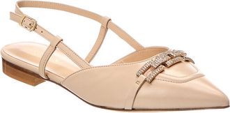 Baldinini Leather Slingback Flat