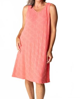 Habitat Sunburst Knit Sundrift Dress In Coral