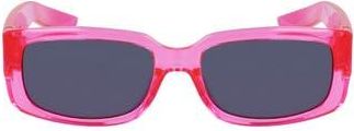 Nike Variant I 56mm Rectangle Sunglasses in Laser Fuchsia /Grey at Nordstrom Rack