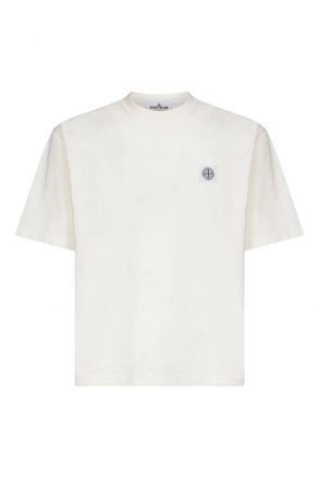 Stone Island S0115 COMPASS PATCH T SHIRT Size: S, colour: IVORY